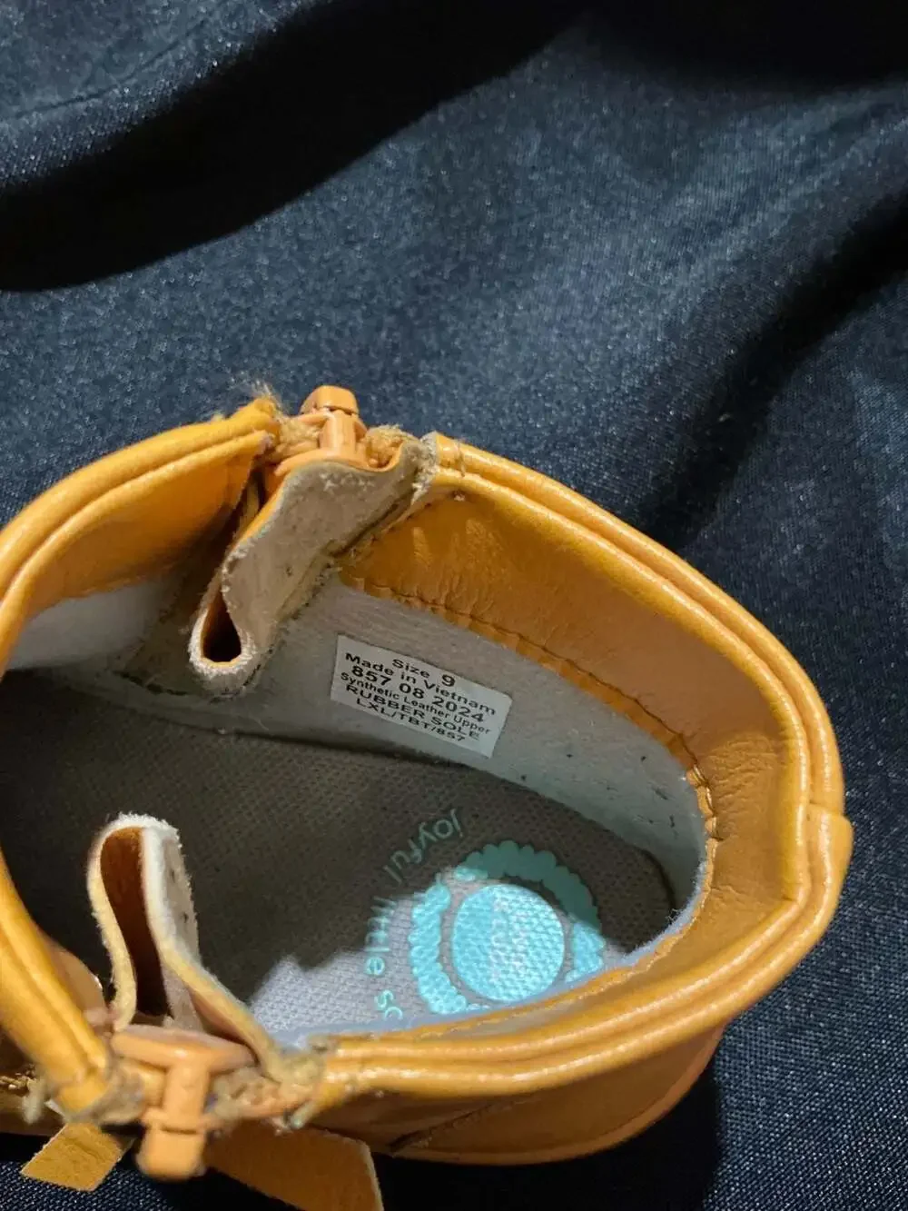 Livie & Luca Booties Size 9 Yellow Leather Side Zip Toddler Shoes